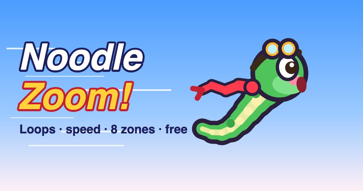 Noodle Zoom: Coil Rush — A loop-and-spring speed platformer