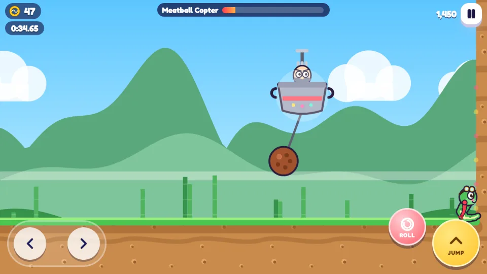 Boss fight against Professor Spork