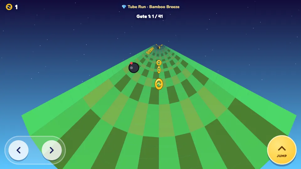 Tube Run bonus stage